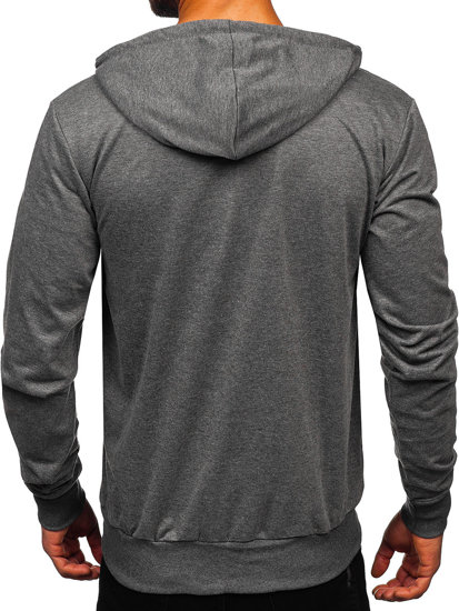 Men's Zip Hoodie Graphite Bolf B025