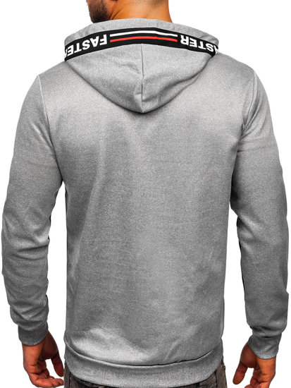 Men's Zip Hoodie Grey Bolf HY961