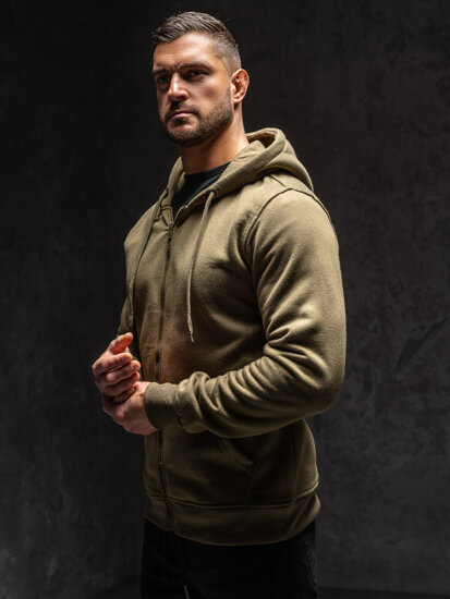 Men's Zip Hoodie Olive Bolf 2008A1