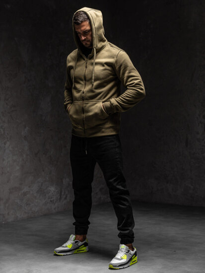 Men's Zip Hoodie Olive Bolf 2008A1