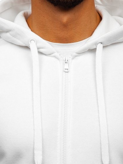 Men's Zip Hoodie White Bolf 2008