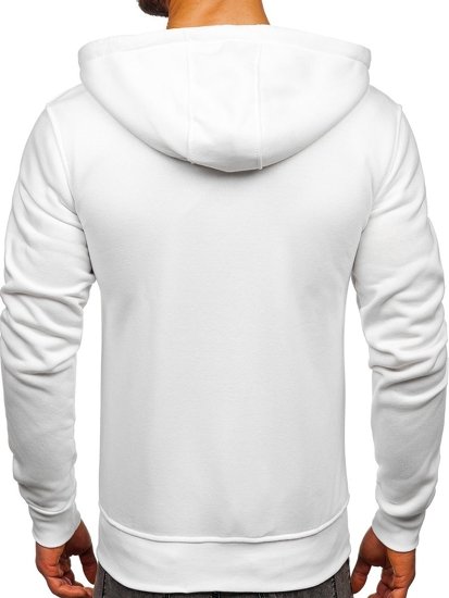 Men's Zip Hoodie White Bolf 2008