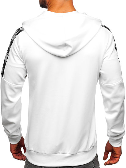 Men's Zip Hoodie White Bolf 27B8120