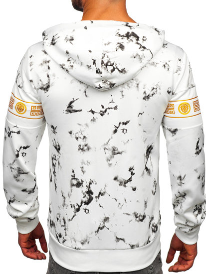 Men's Zip Hoodie White Bolf 27B8125