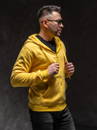 Men's Zip Hoodie Yellow Bolf 2008A1