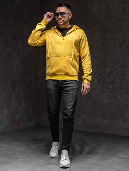 Men's Zip Hoodie Yellow Bolf 2008A1