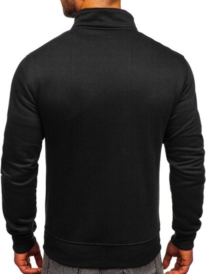 Men's Zip Stand Up Sweatshirt Black Bolf B2002