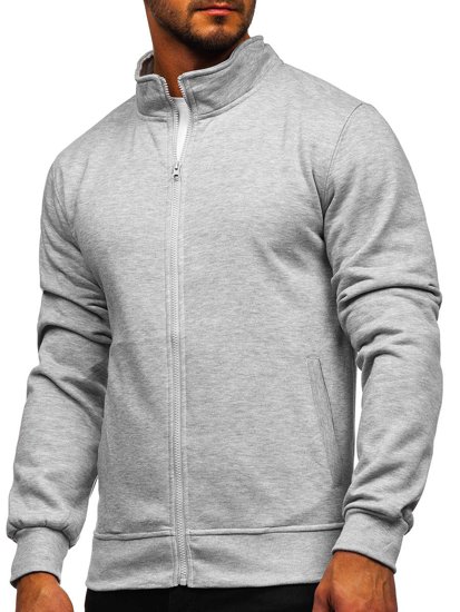 Men's Zip Stand Up Sweatshirt Grey Bolf B2002