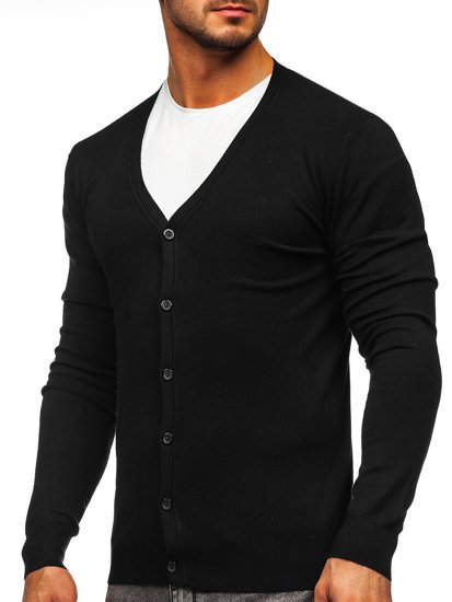 Men's Zip Sweater Black Bolf YY06