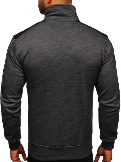 Men's Zip Sweatshirt Black Bolf TC987