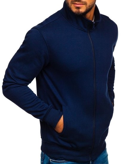 Men's Zip Sweatshirt Navy Blue Bolf B002