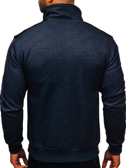 Men's Zip Sweatshirt Navy Blue Bolf TC987