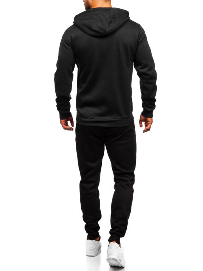 Men's Zip Tracksuit Black Bolf D004