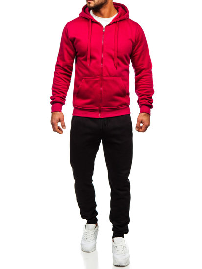 Men's Zip Tracksuit Claret Bolf D004