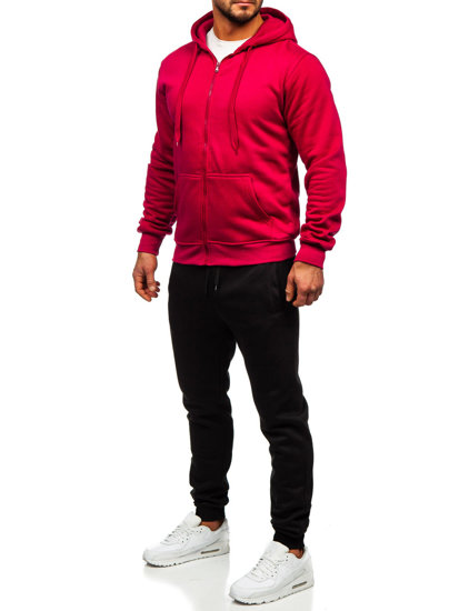 Men's Zip Tracksuit Claret Bolf D004