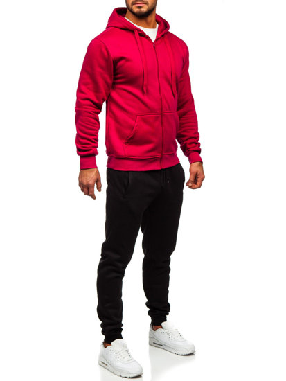 Men's Zip Tracksuit Claret Bolf D004