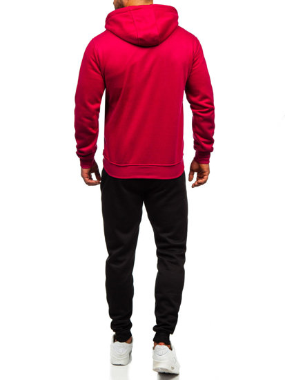 Men's Zip Tracksuit Claret Bolf D004