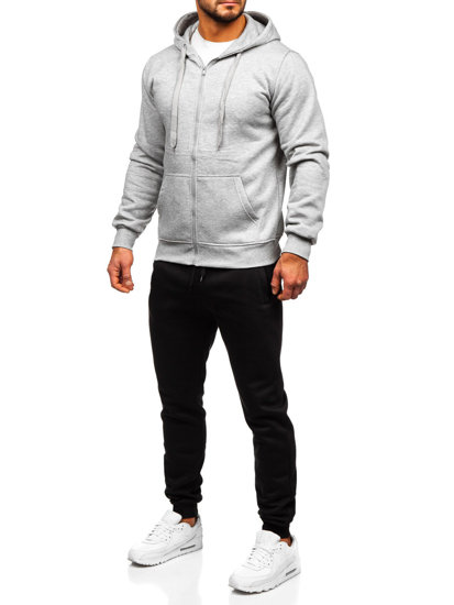 Men's Zip Tracksuit Grey Bolf D004