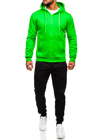 Men's Zip Tracksuit Light Green Bolf D004