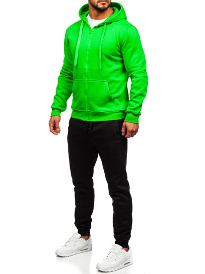 Men's Zip Tracksuit Light Green Bolf D004