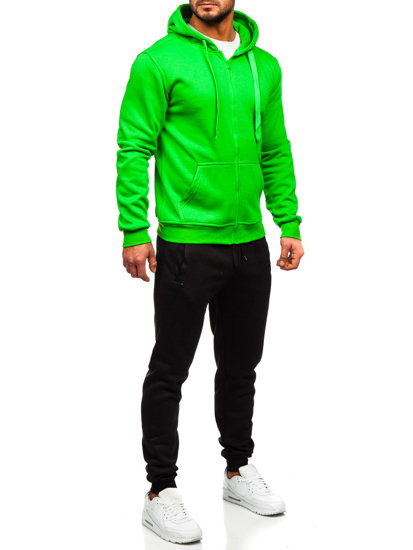 Men's Zip Tracksuit Light Green Bolf D004