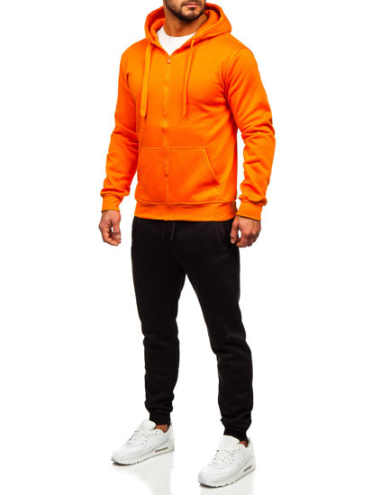 Men's Zip Tracksuit Orange Bolf D004