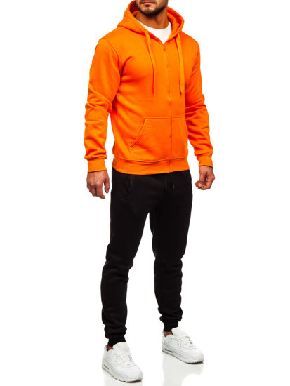 Men's Zip Tracksuit Orange Bolf D004