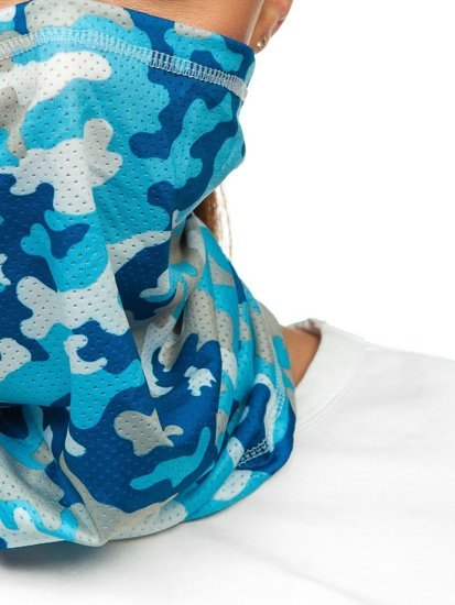 Snood Scarf Camo Sky Blue Bolf YW0505