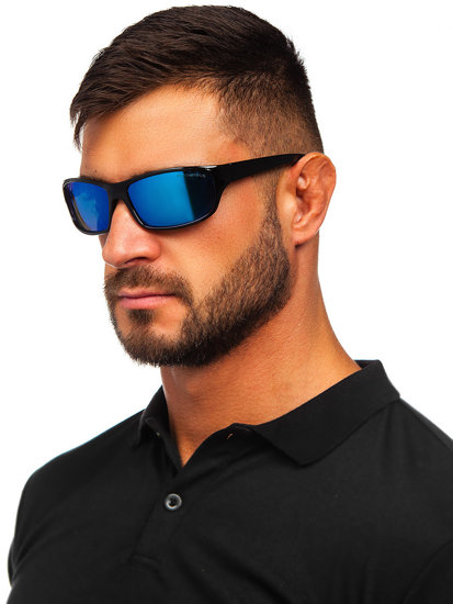 Sunglasses Black-Blue Bolf PLS12