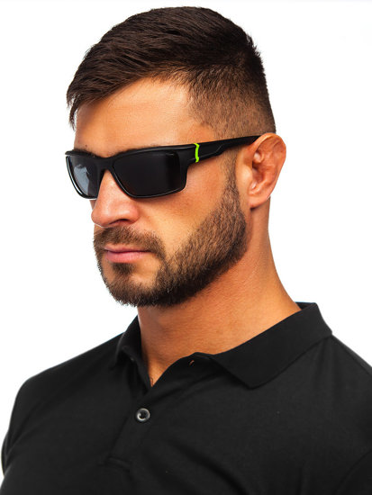 Sunglasses Black-Green Bolf MIAMI6