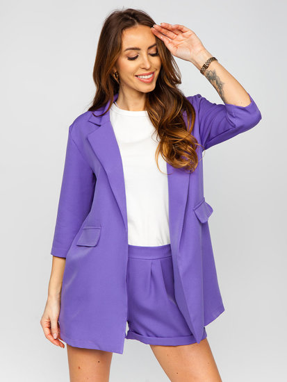 Women's 2-Piece Elegant Summer Suit Violet Bolf 8895