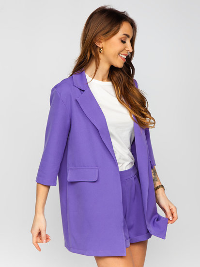 Women's 2-Piece Elegant Summer Suit Violet Bolf 8895