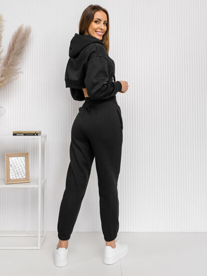 Women's 2-Piece Oversize Tracksuit Black Bolf 8C68