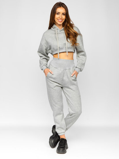 Women's 2-Piece Oversize Tracksuit Grey Bolf 8C68