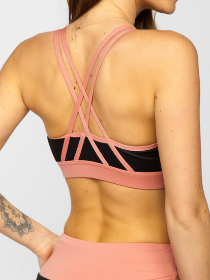 Women's 2-Piece Sport Outfit Black-Pink Bolf XL011