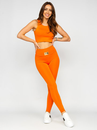 Women's 2-Piece Sport Outfit Fashion Orange Bolf 022