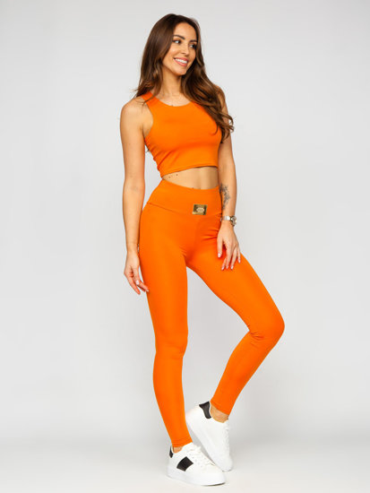 Women's 2-Piece Sport Outfit Fashion Orange Bolf 022