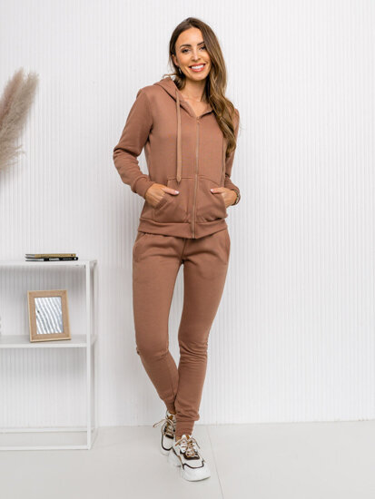 Women's 2-Piece Tracksuit Beige Bolf 0003