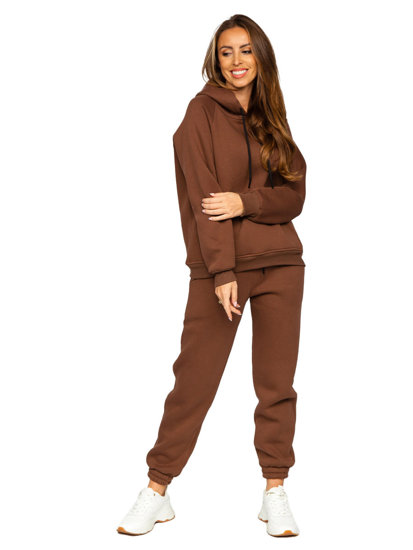 Women's 2-Piece Tracksuit Brown Bolf 5996