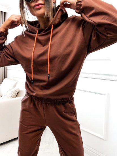 Women's 2-Piece Tracksuit Brown Bolf VE15