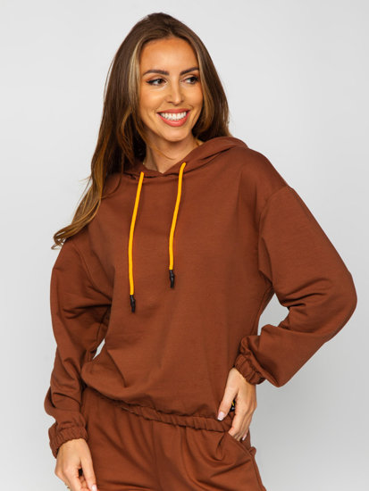 Women's 2-Piece Tracksuit Brown Bolf VE15