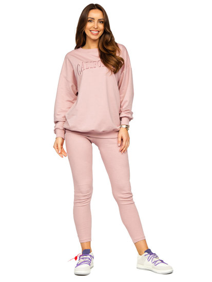 Women's 2-Piece Tracksuit California Powder Pink Bolf VE50