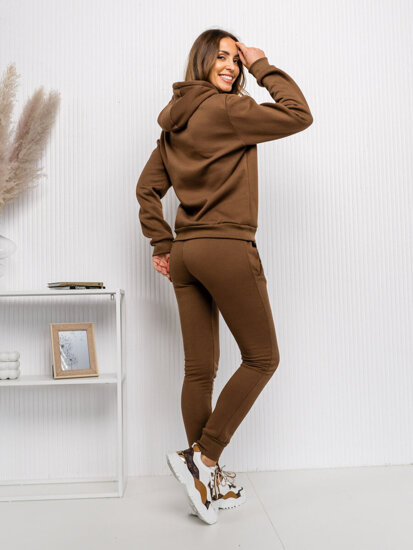 Women's 2-Piece Tracksuit Chocolate Bolf 0003