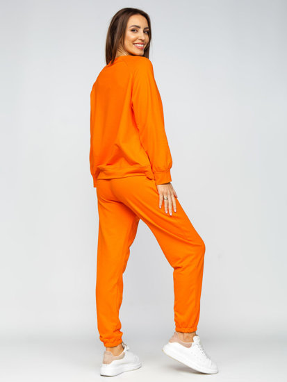 Women's 2-Piece Tracksuit Orange Bolf 52308