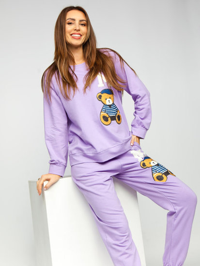 Women's 2-Piece Tracksuit Violet Bolf 52308