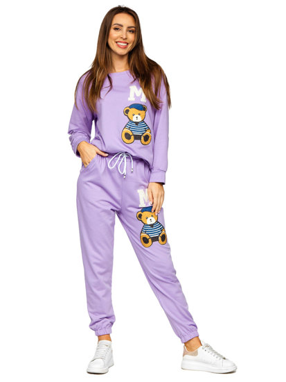 Women's 2-Piece Tracksuit Violet Bolf 52308