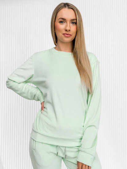 Women’s 2-Piece Velour Outfit Mint Bolf 8C1173