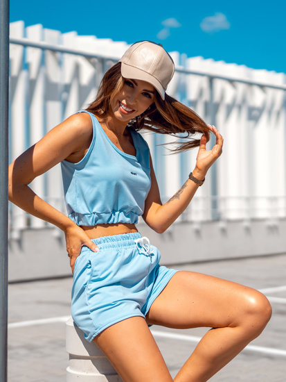 Women's 2-piece Sport Outfit Sky Blue Bolf YP1003