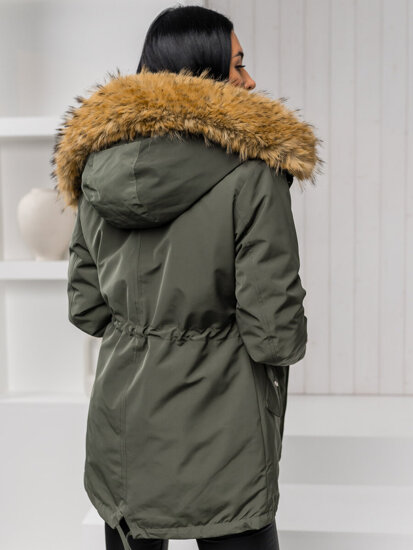 Women's 2in1 Winter Parka Jacket with hood Khaki Bolf 16M9199A1