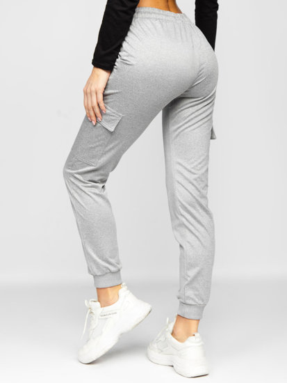 Women's Cargo Sweatpants Grey Bolf HW2516C